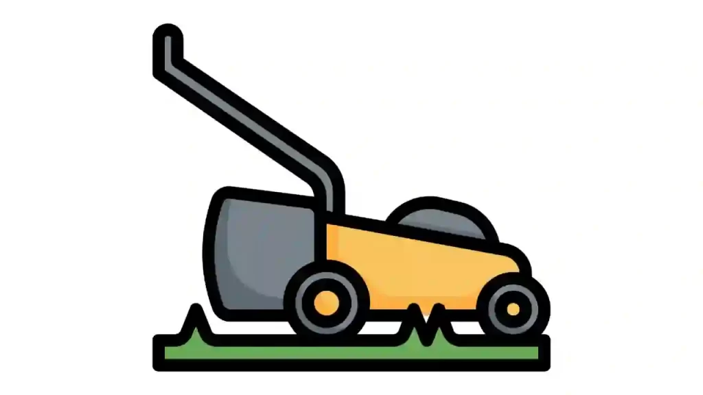 lawn mower on terrain