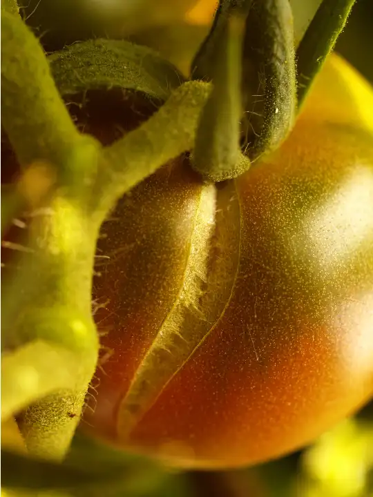 cracks on tomato